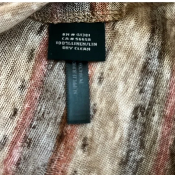 Lauren Ralph Lauren Brown and Cream Long Sleeve Tee - Picture 5 of 6